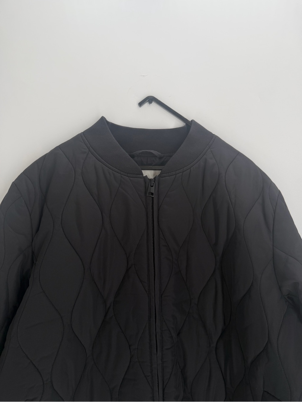 Cos Black Quilted Liner Jacket